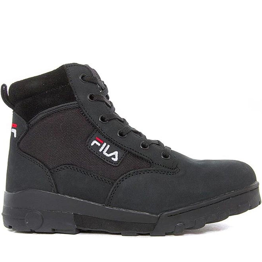 FILA womens Black grunge ii mid booties | Vilbury London