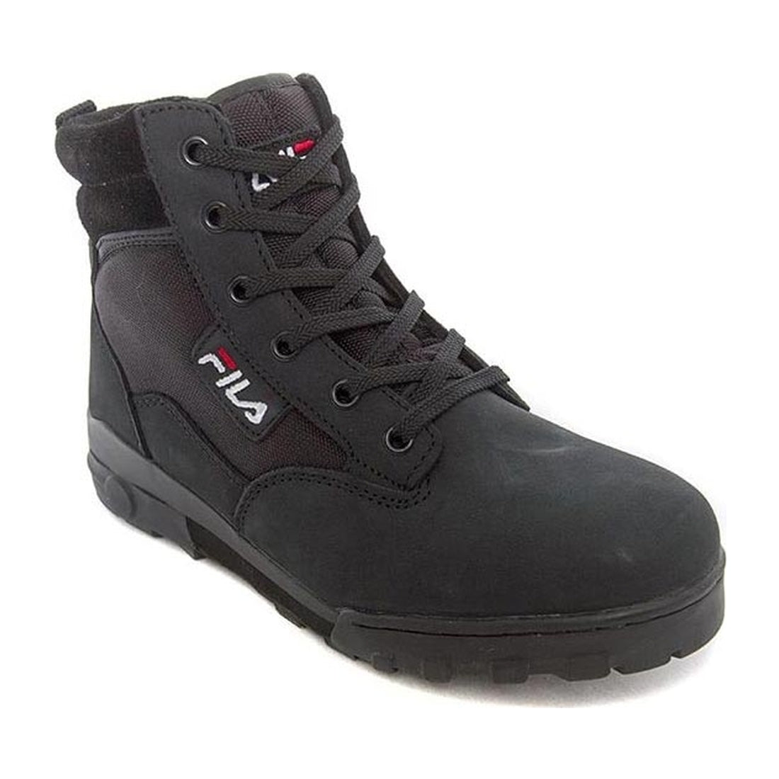 FILA womens Black grunge ii mid booties | Vilbury London