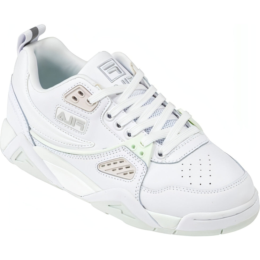 FILA womens white mint casim trainers | Vilbury London