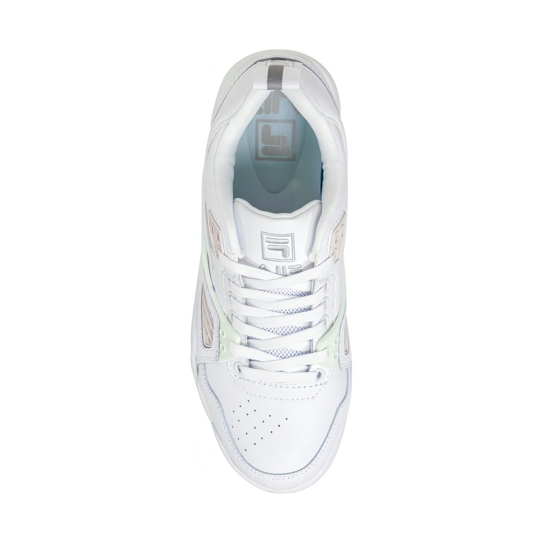 FILA womens white mint casim trainers | Vilbury London