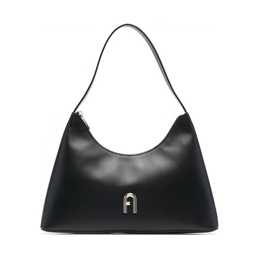 FURLA womens nero furla diamante s shoulder bag | Vilbury London