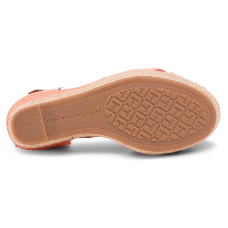 Tommy Hilfiger Womens Basic Open Toe High Wedge Sandals FW0FW04784-SN7 | Vilbury London