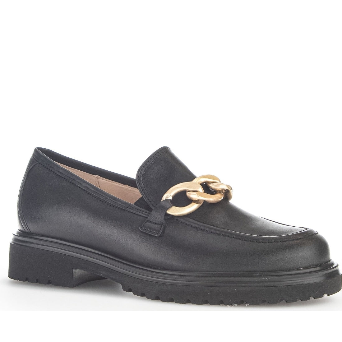 Gabor womens schwarz(gold matt) casual closed loafers | Vilbury London