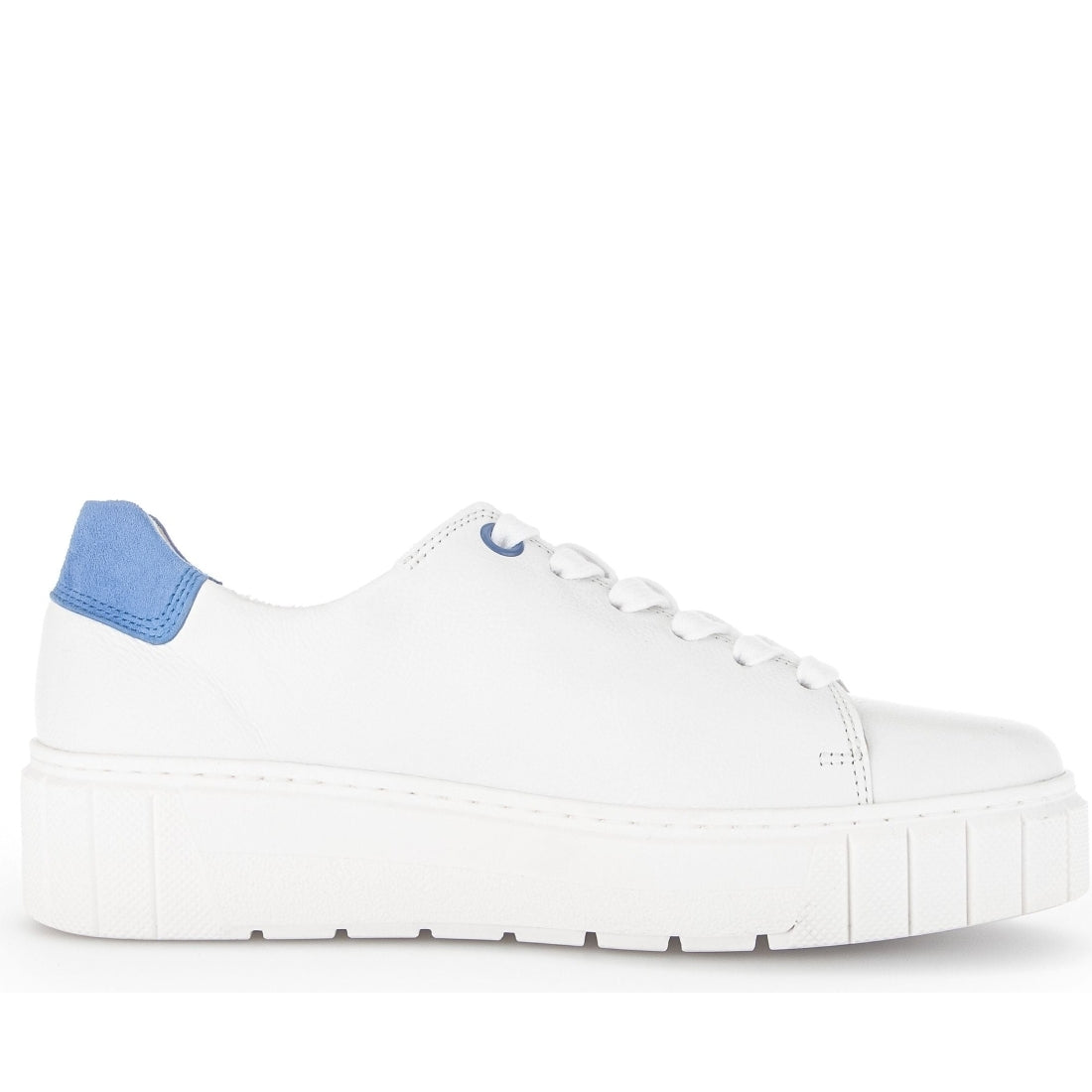 Gabor womens weiss, arktis casual closed sport shoe | Vilbury London