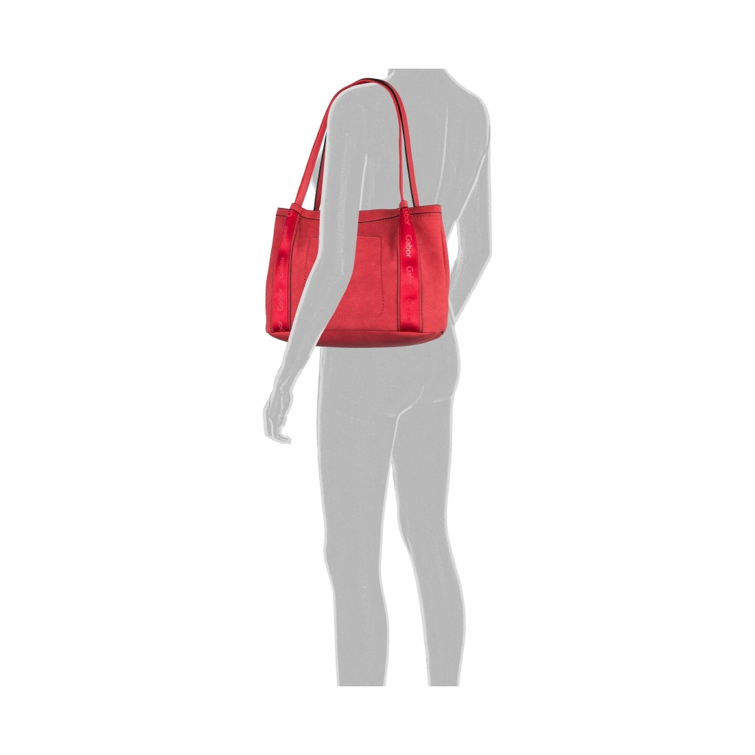 Gabor Womens Red abby handbag | Vilbury London