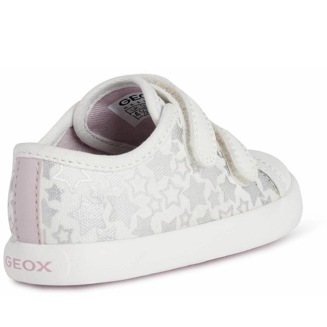 Geox Girls Optic White gisli shoes | Vilbury London