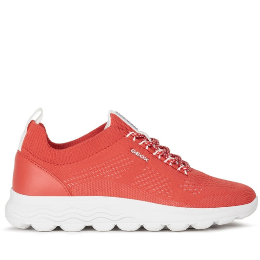 Geox Womens Red spherica shoes | Vilbury London