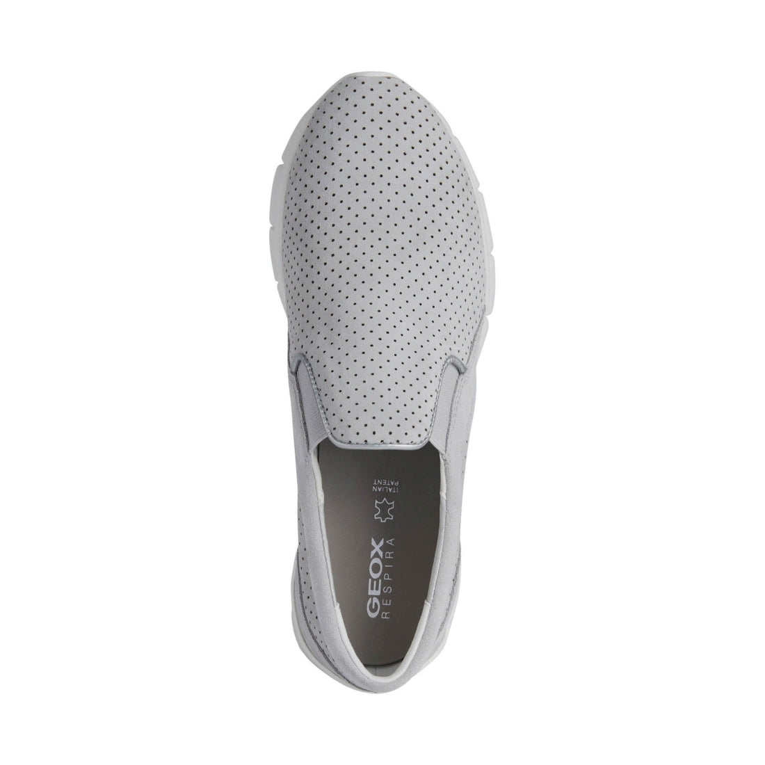 Geox Womens Light Grey sukie shoes | Vilbury London