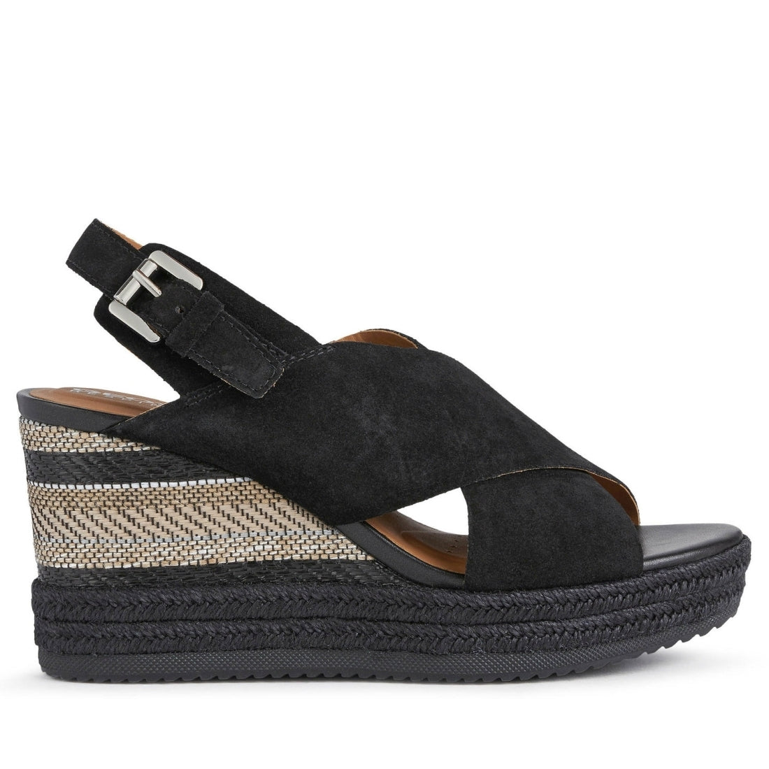 Geox Womens Black ponza sandals | Vilbury London