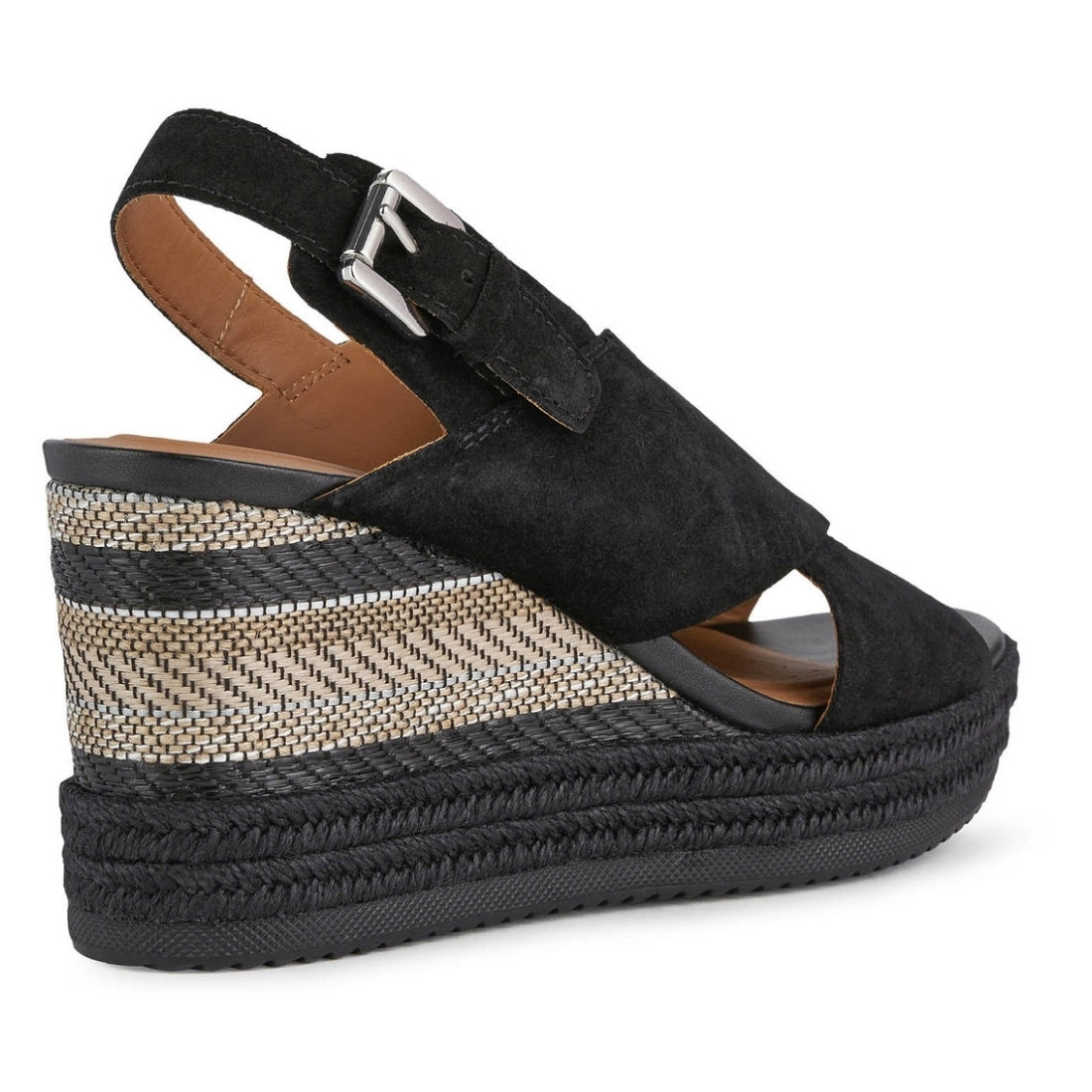 Geox Womens Black ponza sandals | Vilbury London