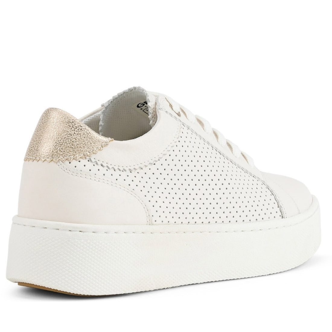 Geox Womens Off White skyely shoes | Vilbury London
