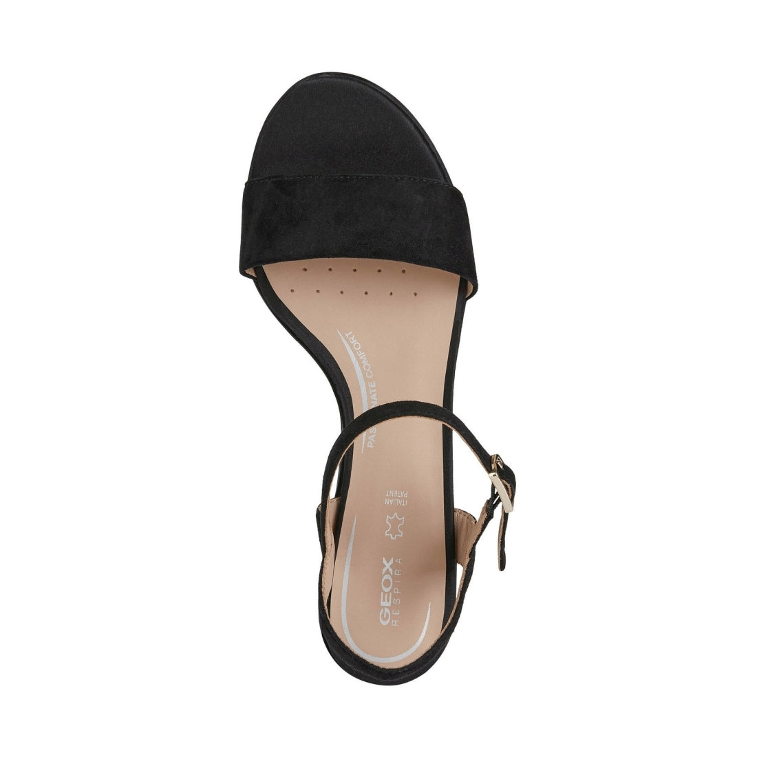 Geox Womens Black aurely 50 sandals | Vilbury London