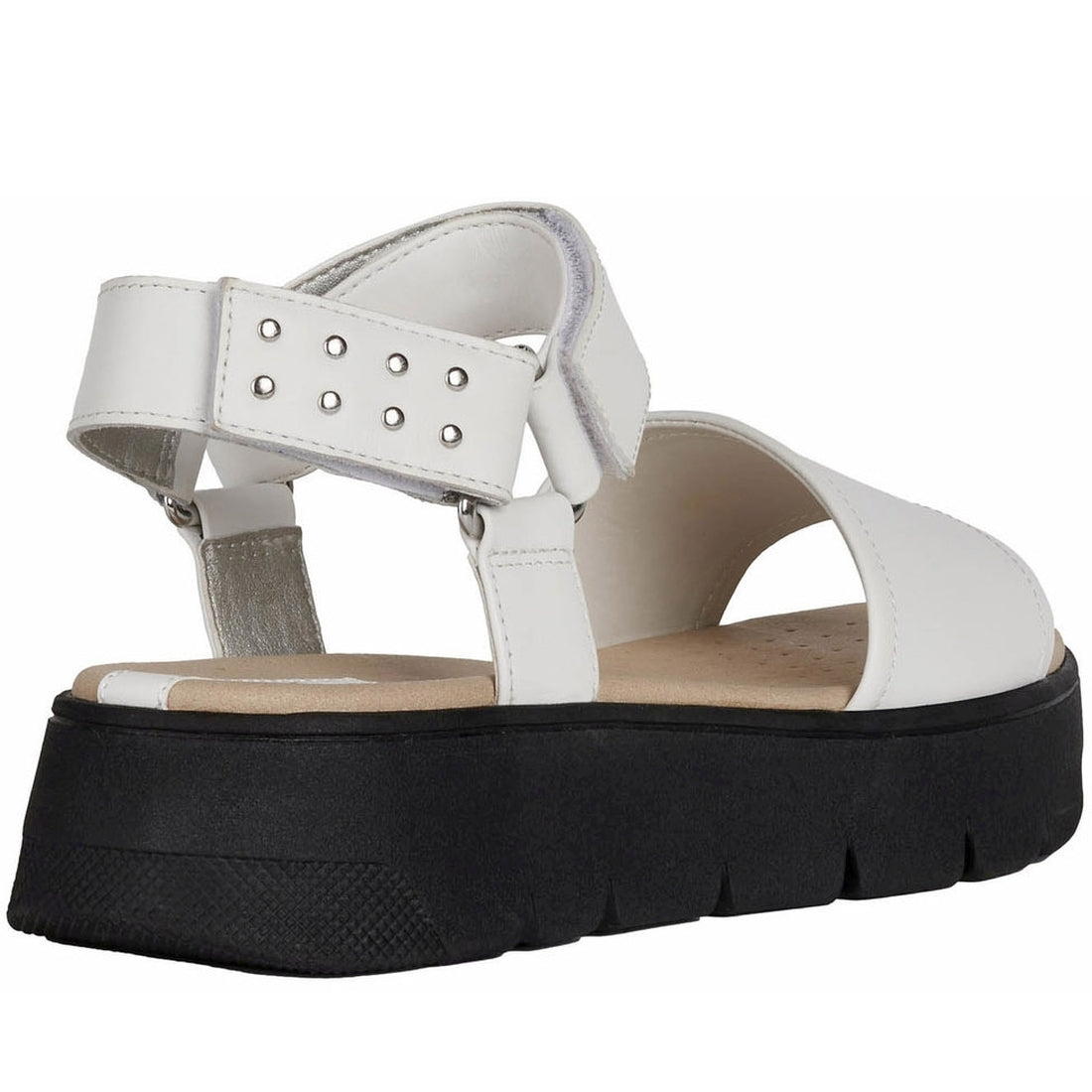 Geox Womens White dandra 40 sandals | Vilbury London