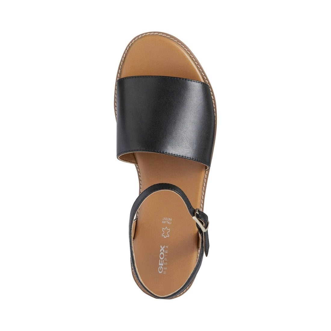 Geox Womens Black naileen sandals | Vilbury London