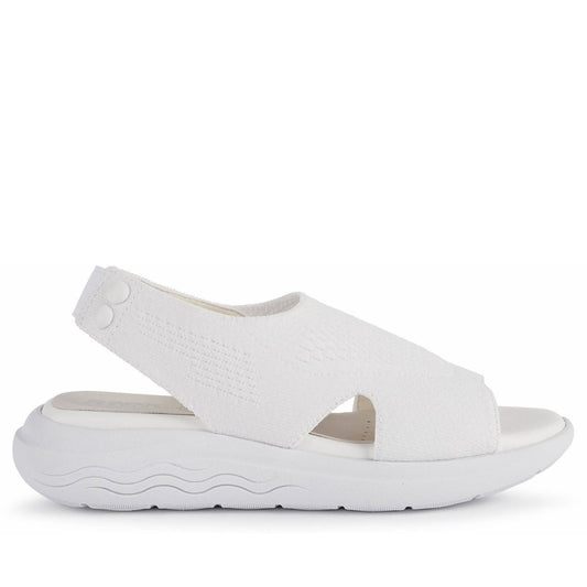 Geox Womens White spherica sandals | Vilbury London