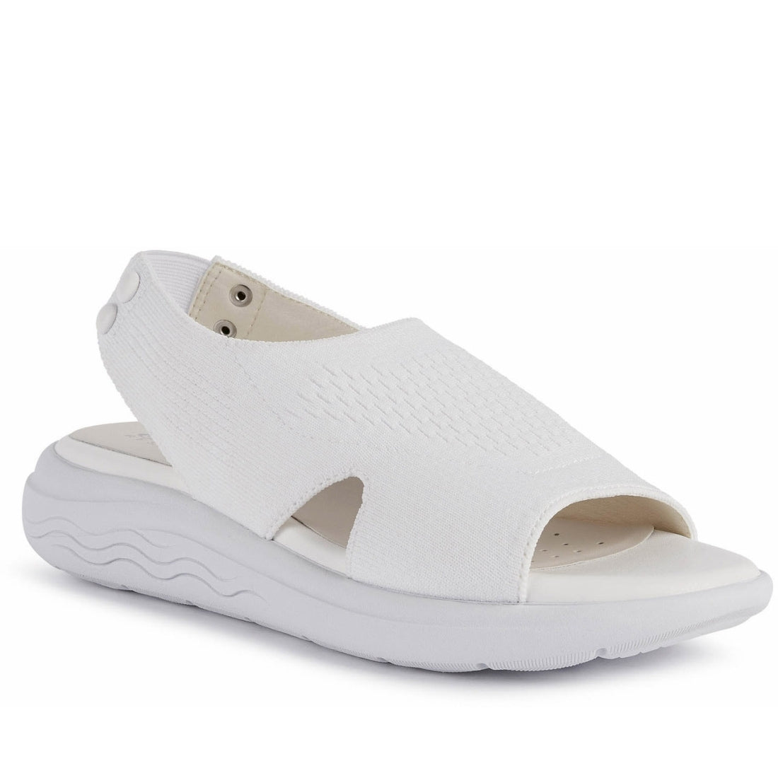Geox Womens White spherica sandals | Vilbury London