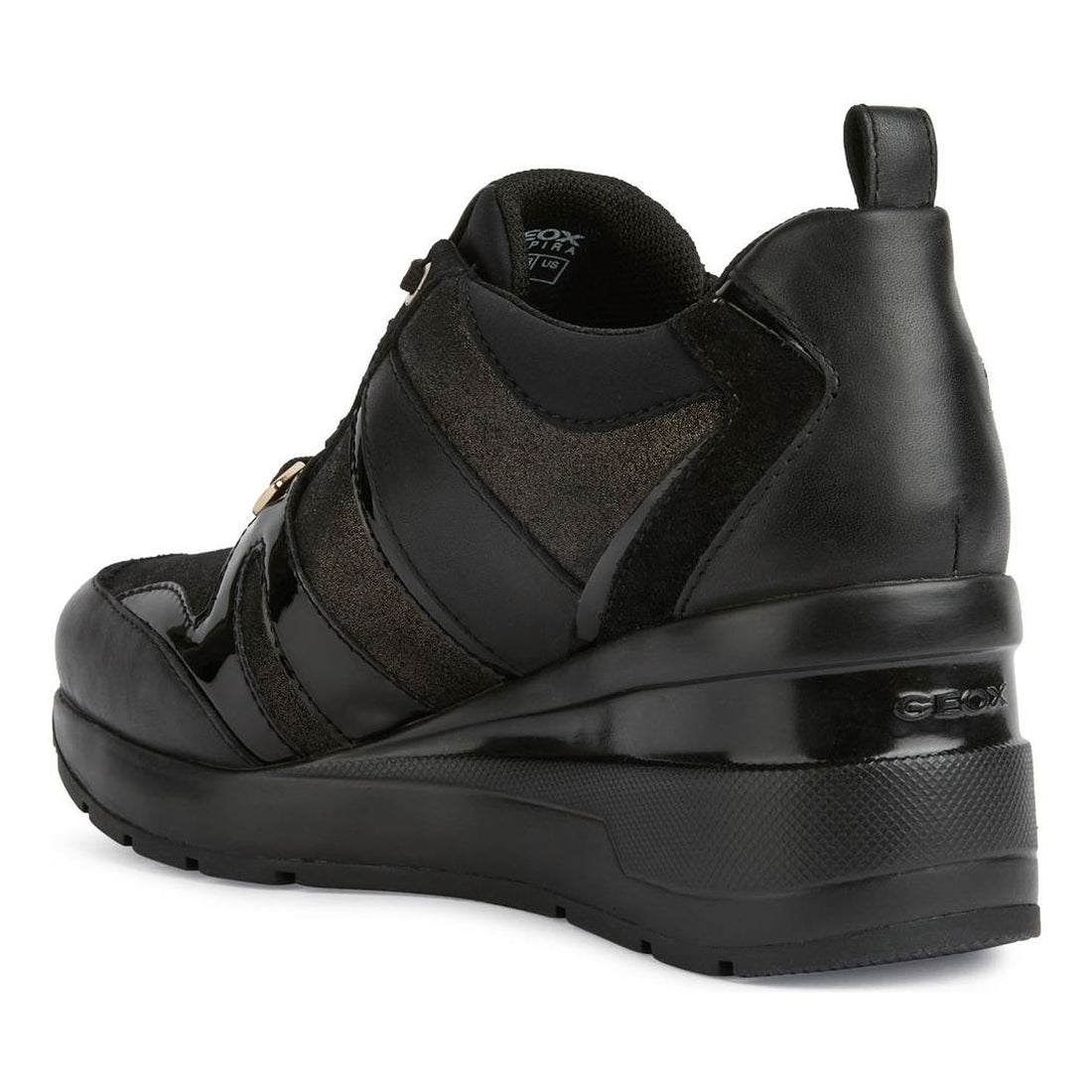 Geox womens Black zosma sport shoe | Vilbury London