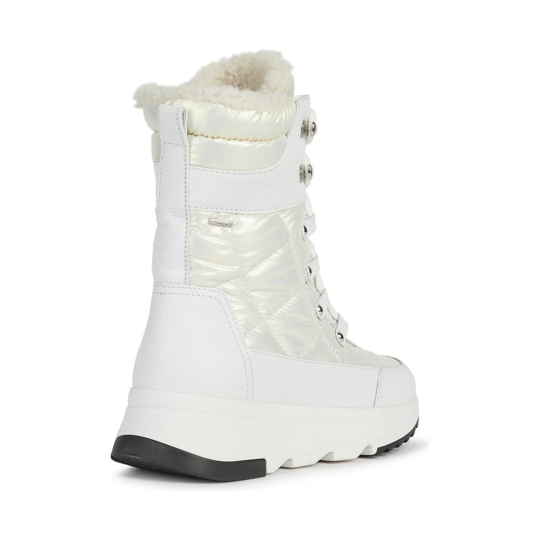 Geox womens White Off White falena abx booties | Vilbury London