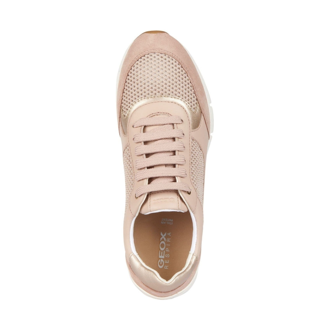 Geox womens nude sukie sport shoes | Vilbury London