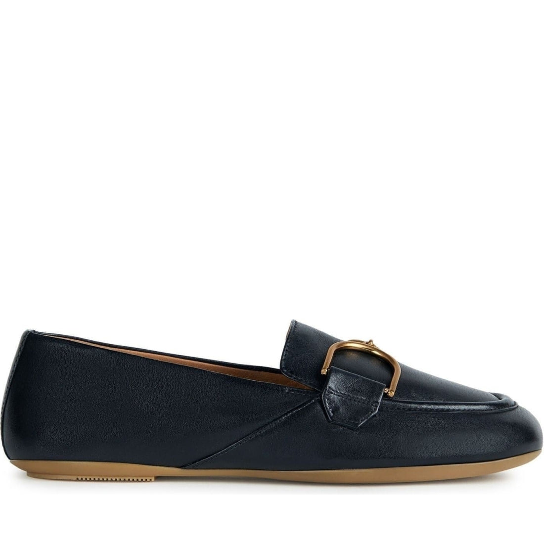 Geox womens black palmaria moccasins | Vilbury London