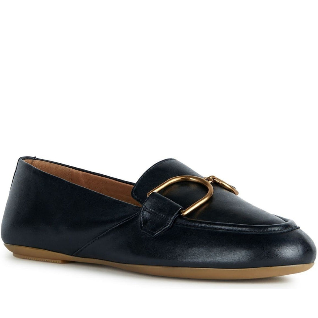 Geox womens black palmaria moccasins | Vilbury London