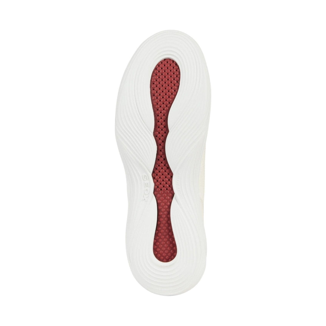Geox womens white fluctis sport shoes | Vilbury London
