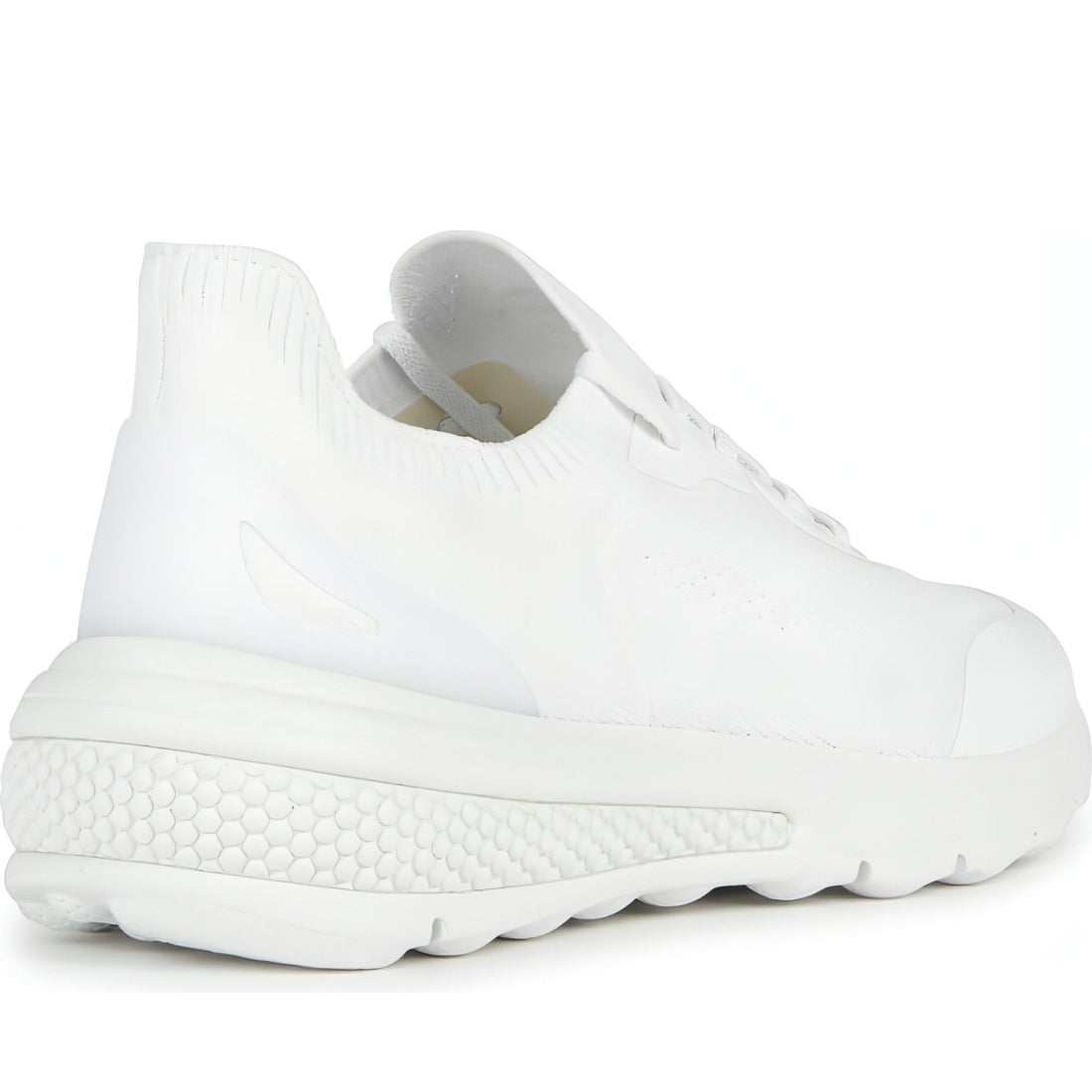 Geox womens white spherica sport shoes | Vilbury London