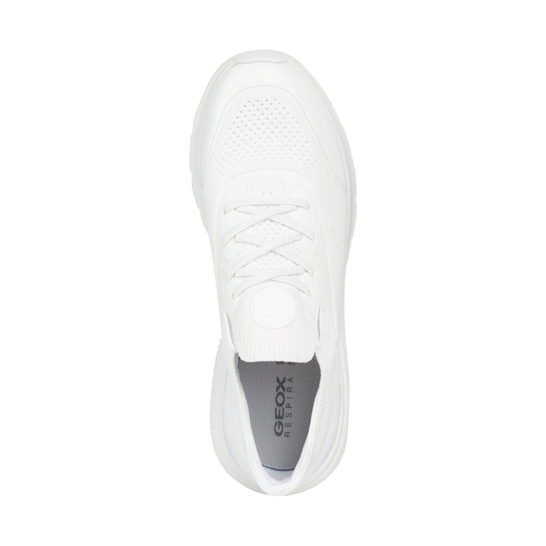 Geox womens white spherica sport shoes | Vilbury London