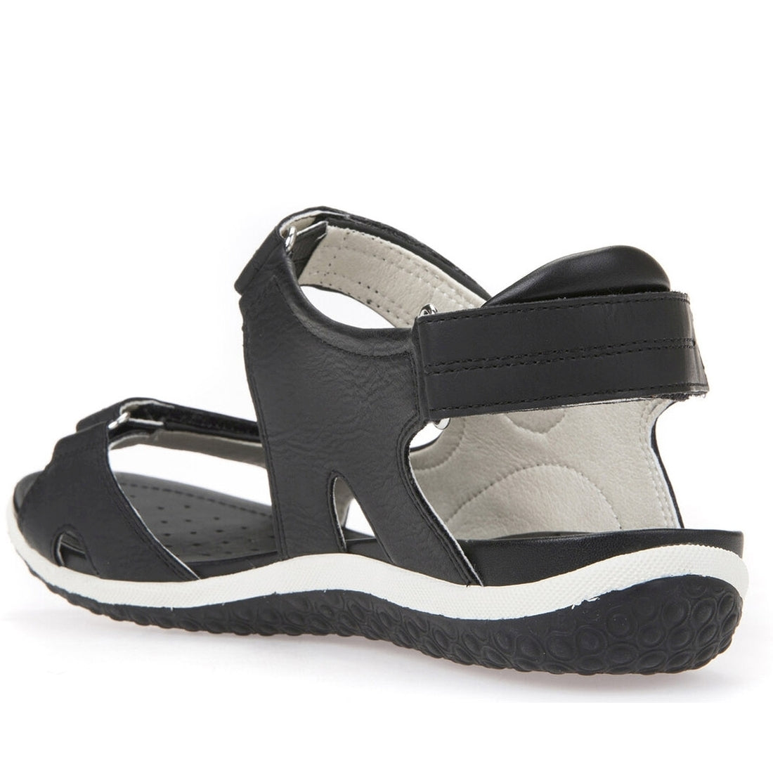 Geox Womens Black vega sandals | Vilbury London