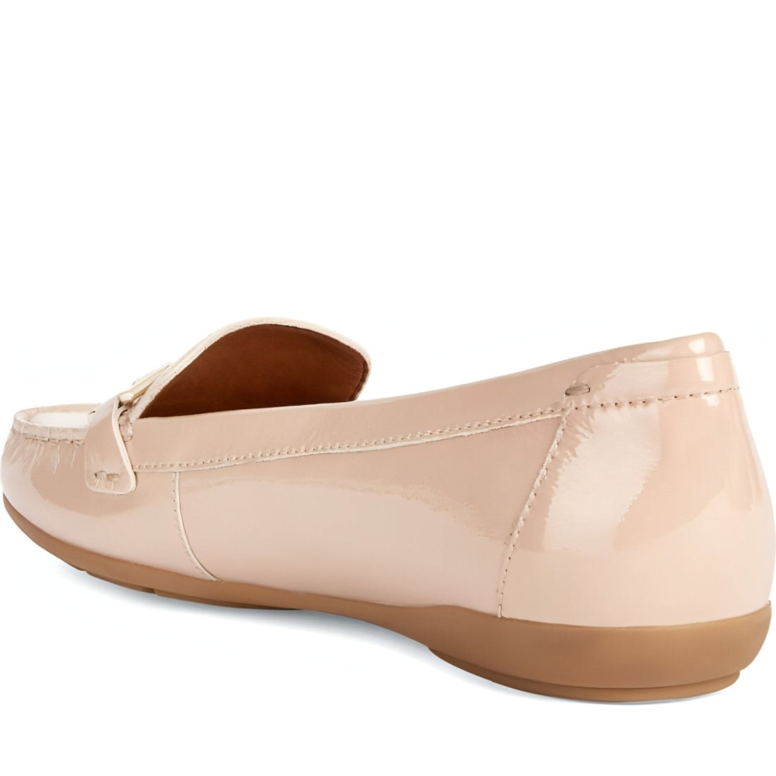 Geox womens nude annytah moccasins | Vilbury London