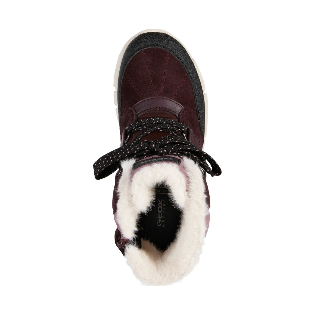 Geox girls Dk Burgundy flexyper ab booties | Vilbury London