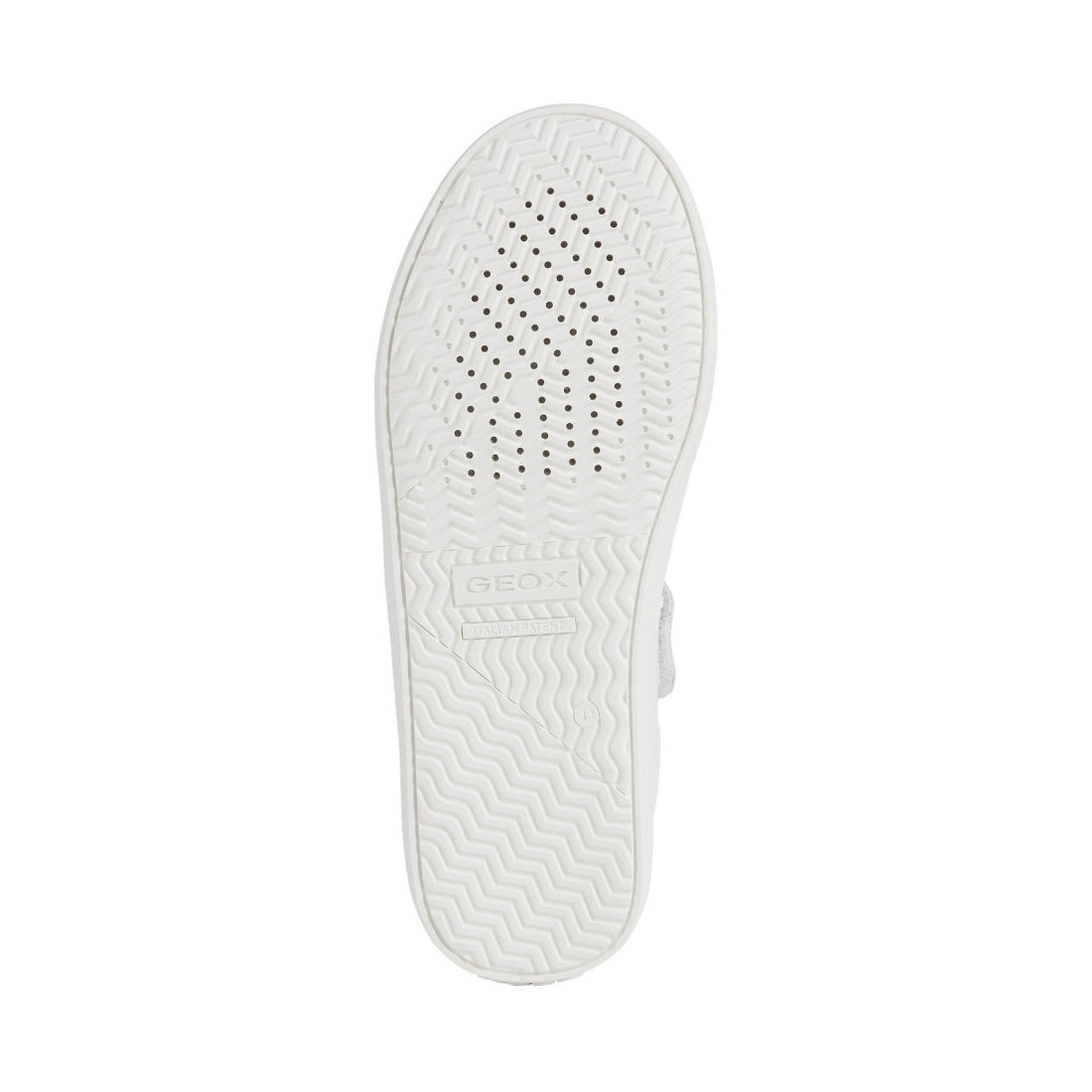 Geox Girls White Silver kathe shoes | Vilbury London