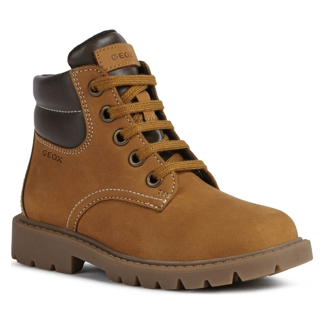 Geox boys Yellow Brown shaylax booties | Vilbury London