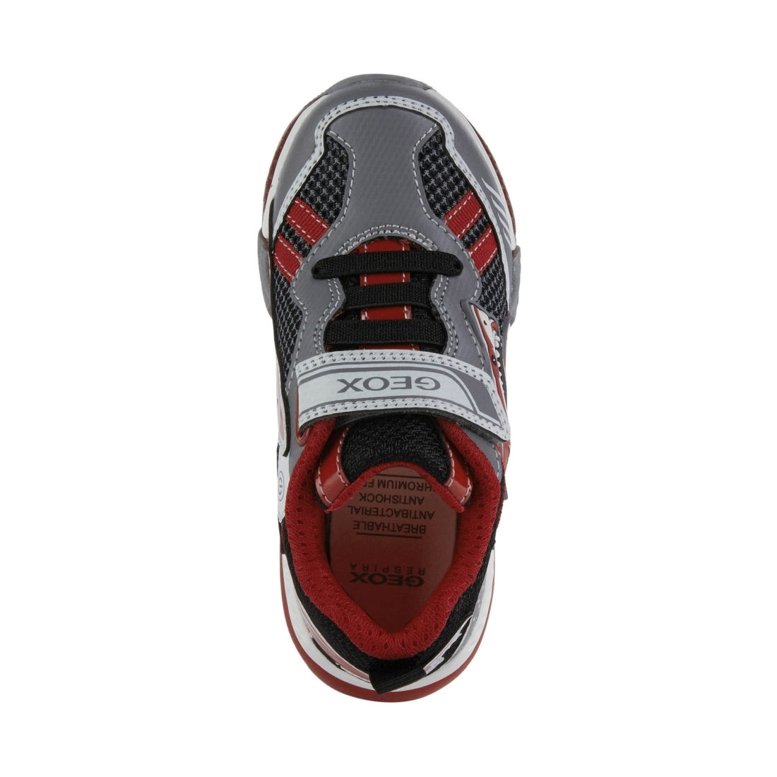 Geox Boys Grey Red bayonyc shoes | Vilbury London