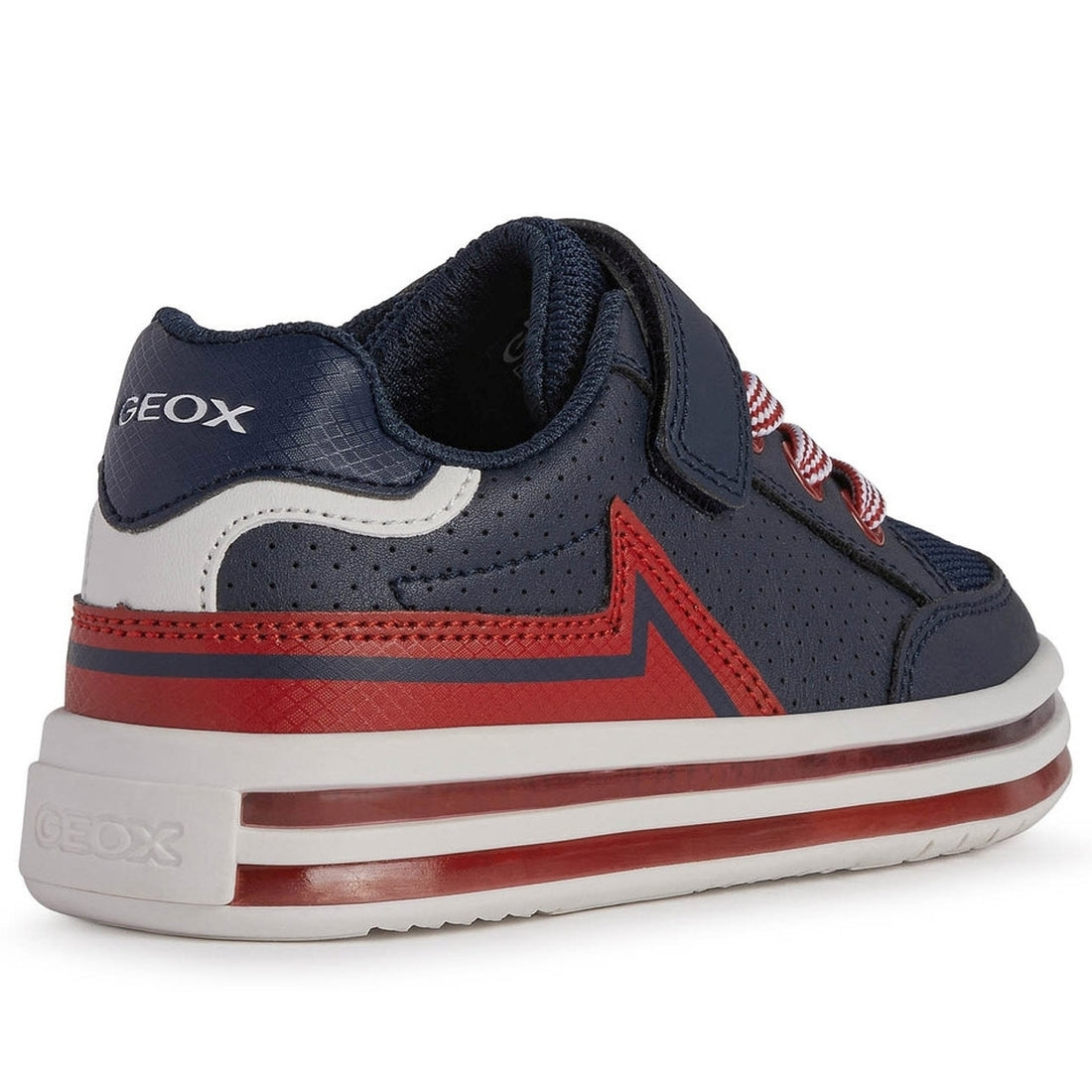 Geox Boys Navy Red pawnee shoes | Vilbury London