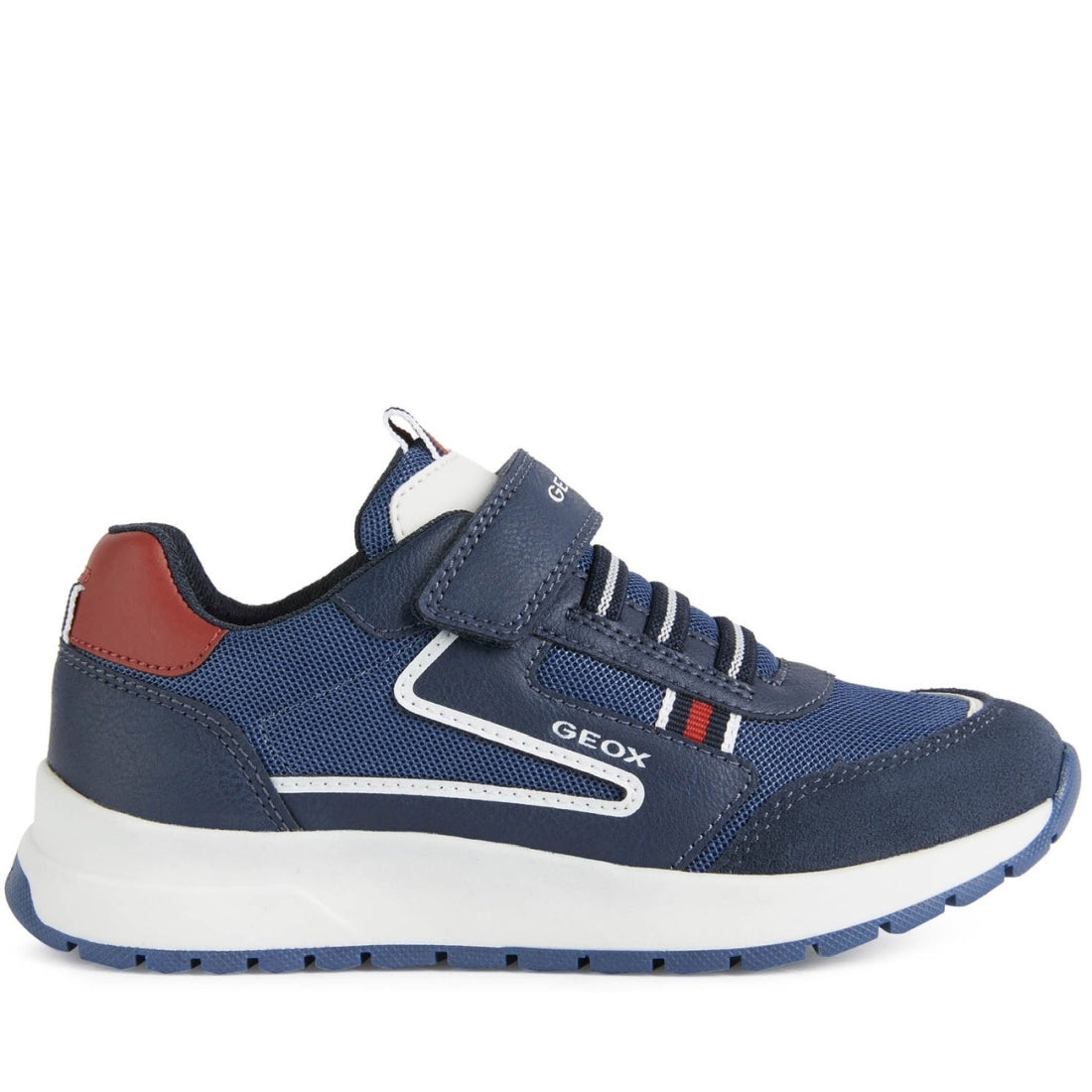 Geox Boys Navy Red briezee shoes | Vilbury London