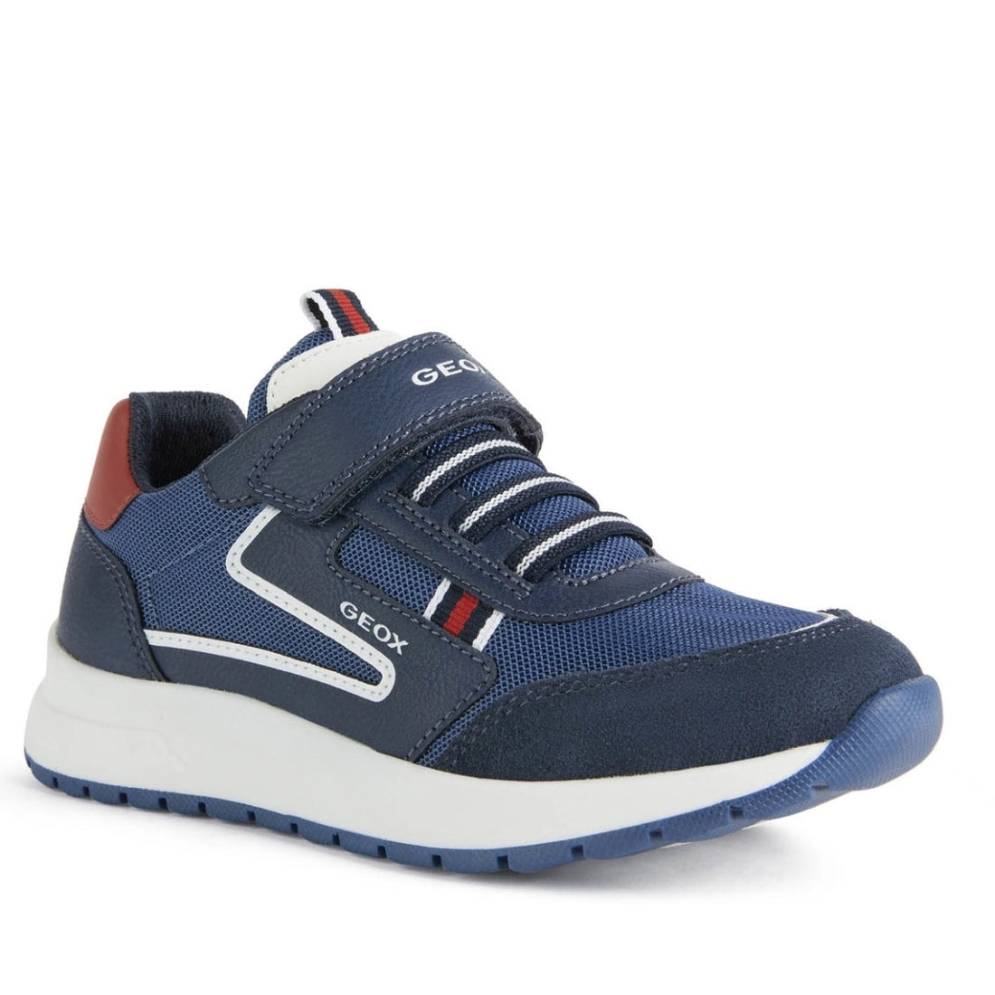 Geox Boys Navy Red briezee shoes | Vilbury London