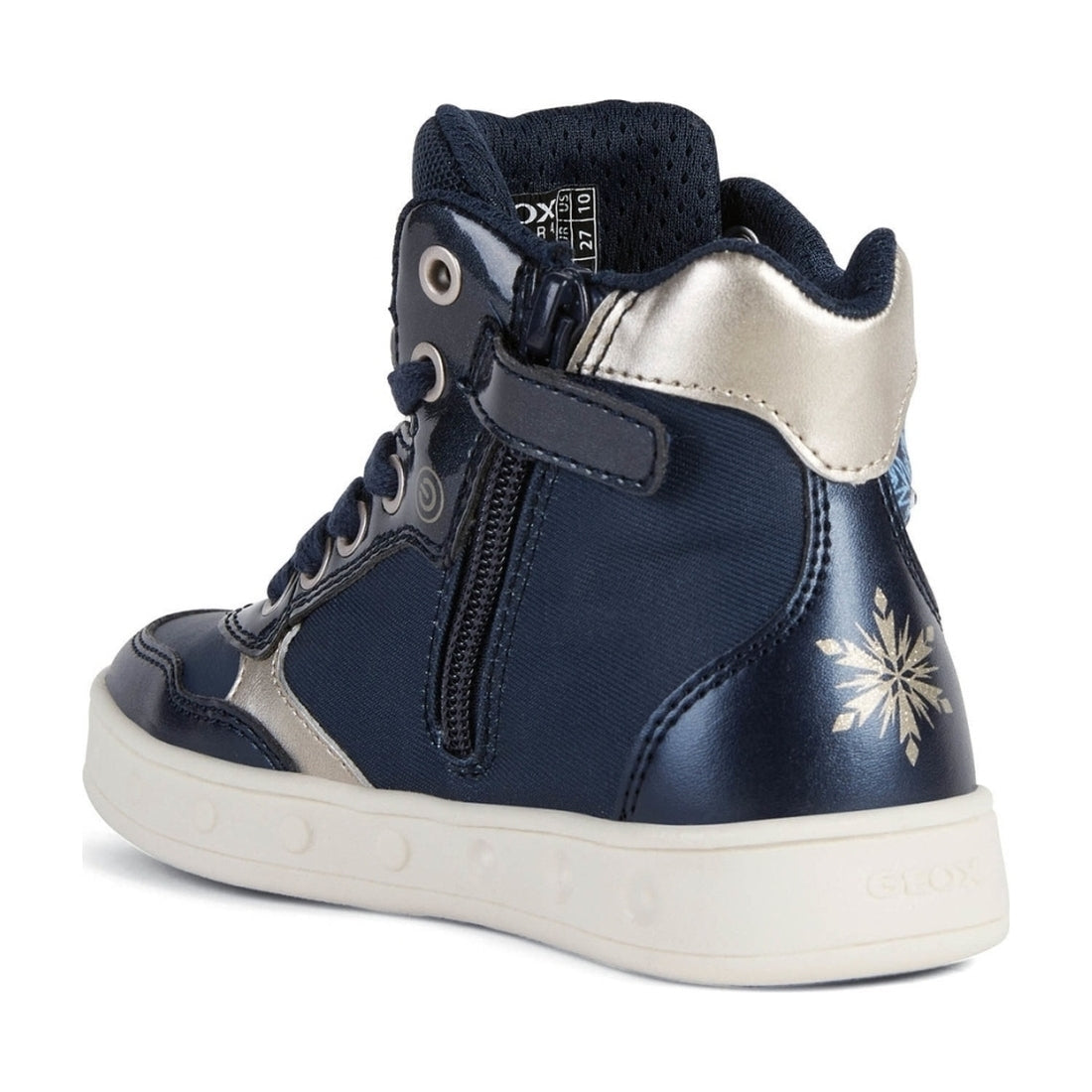 Geox girls Navy Platinum skylin booties | Vilbury London