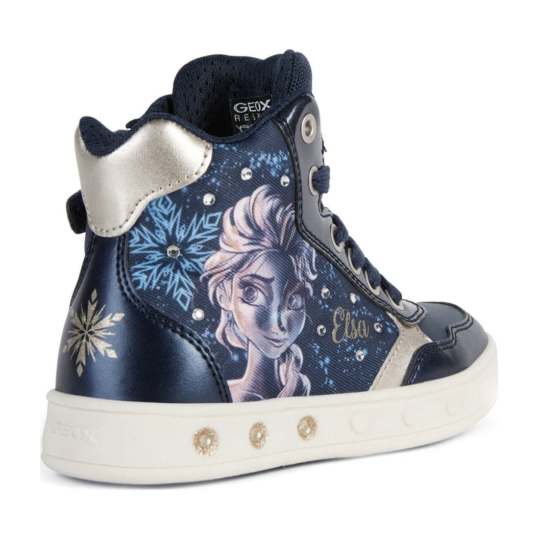 Geox girls Navy Platinum skylin booties | Vilbury London