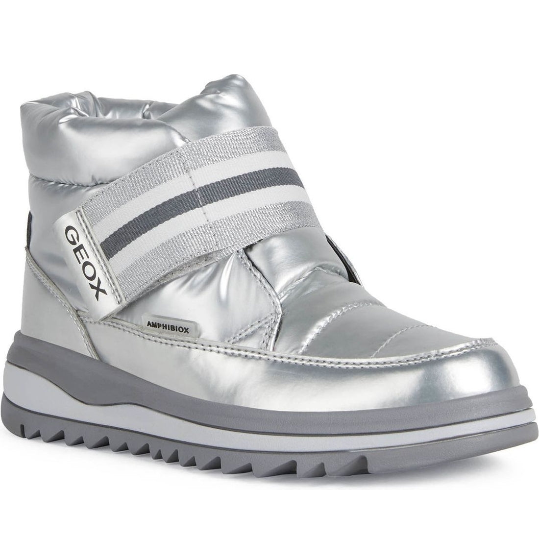 Geox girls Silver adelhide ab booties | Vilbury London