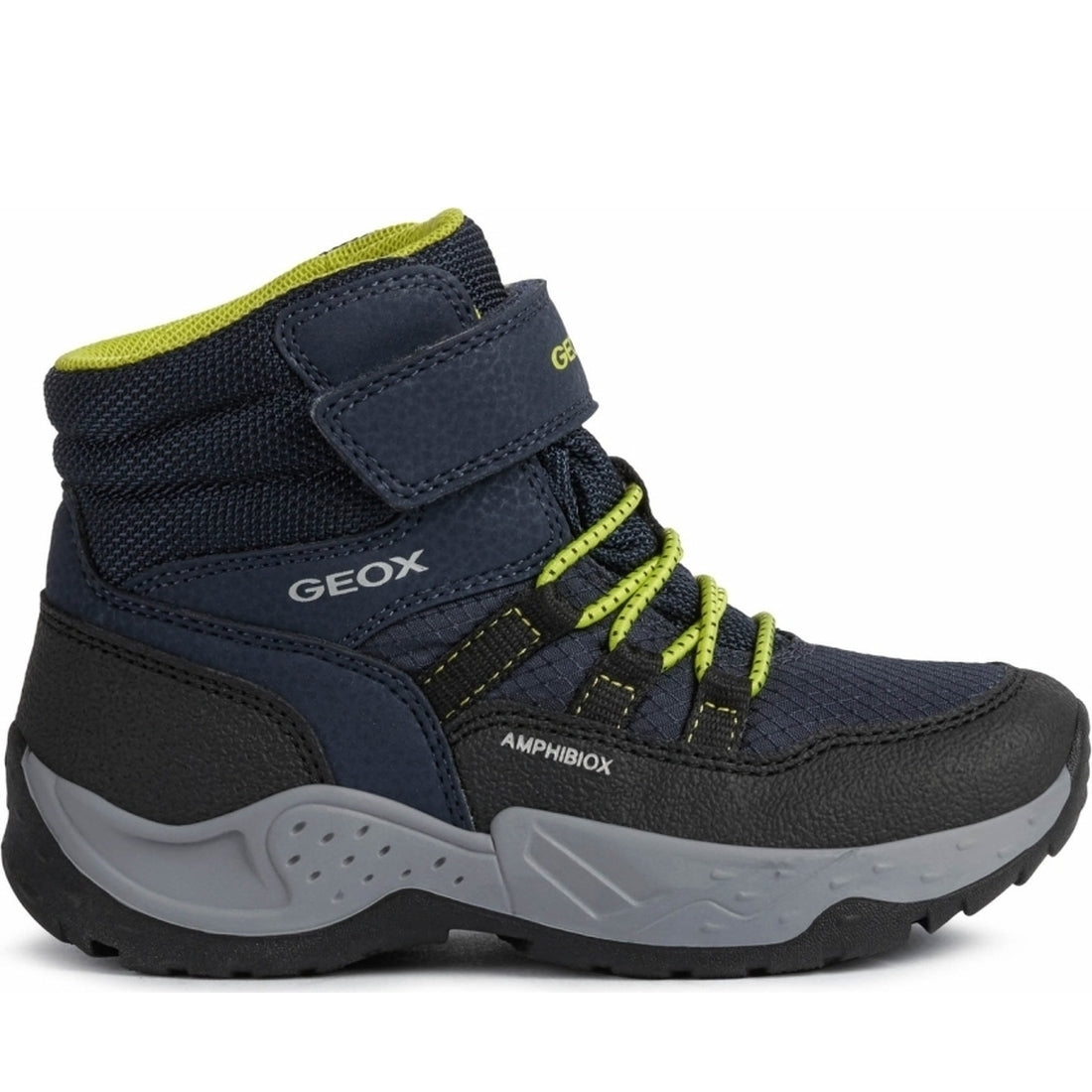 Geox boys Navy Lime sentiero abx booties | Vilbury London