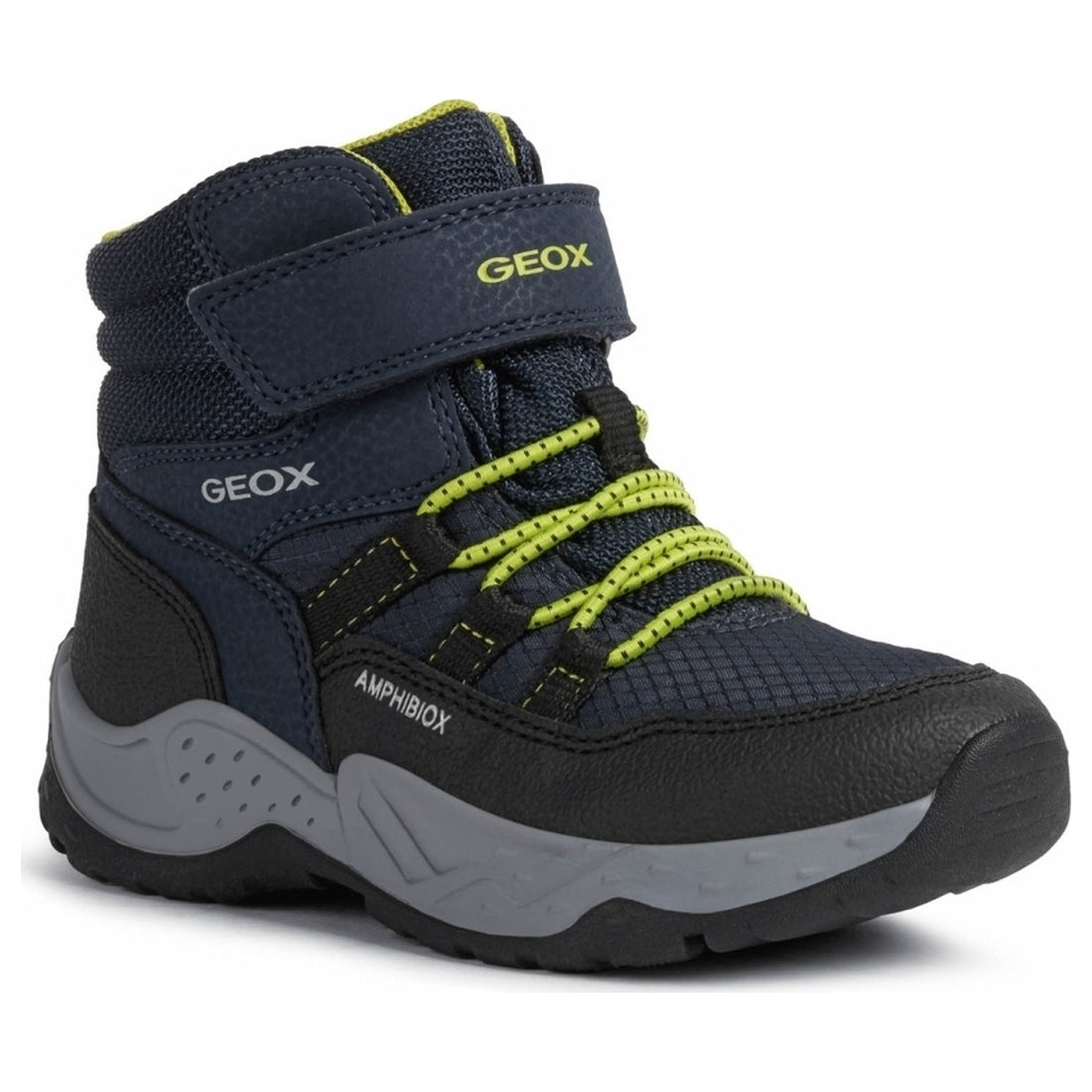 Geox boys Navy Lime sentiero abx booties | Vilbury London