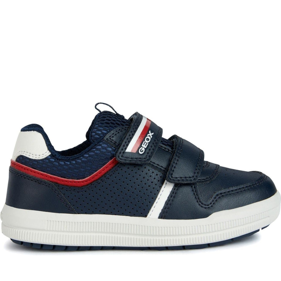 Geox boys navy, red arzach sport shoes | Vilbury London