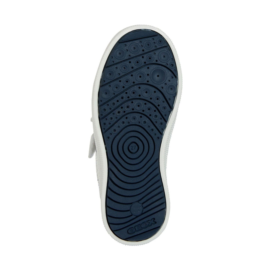 Geox boys white, navy arzach sport shoes | Vilbury London