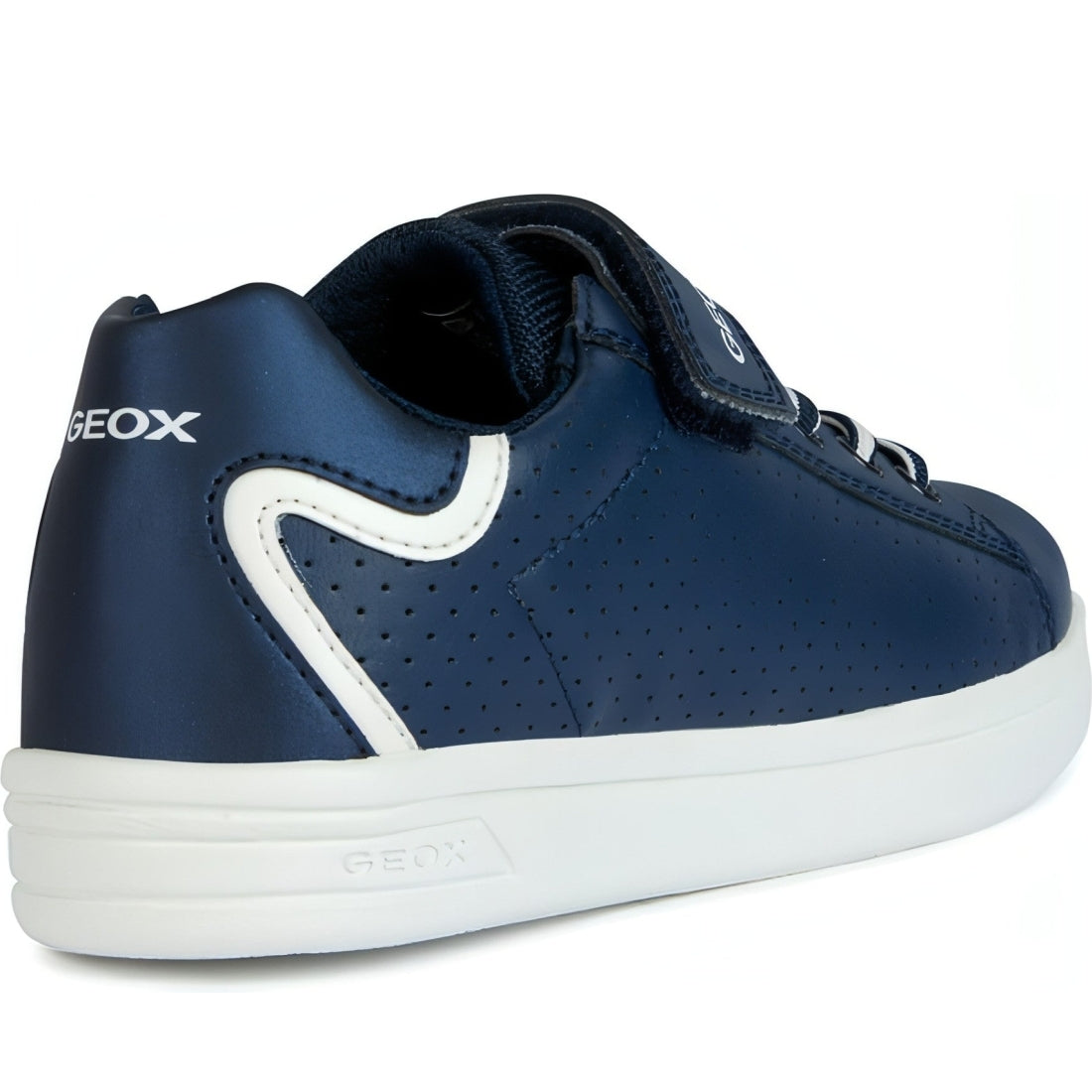 Geox boys navy, white djrock sport shoes | Vilbury London
