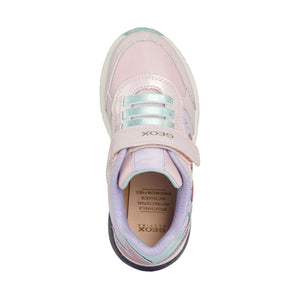 Geox girls pink, watersea spaceclub sport shoes | Vilbury London