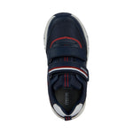 Geox boys navy, red rooner sport shoes | Vilbury London