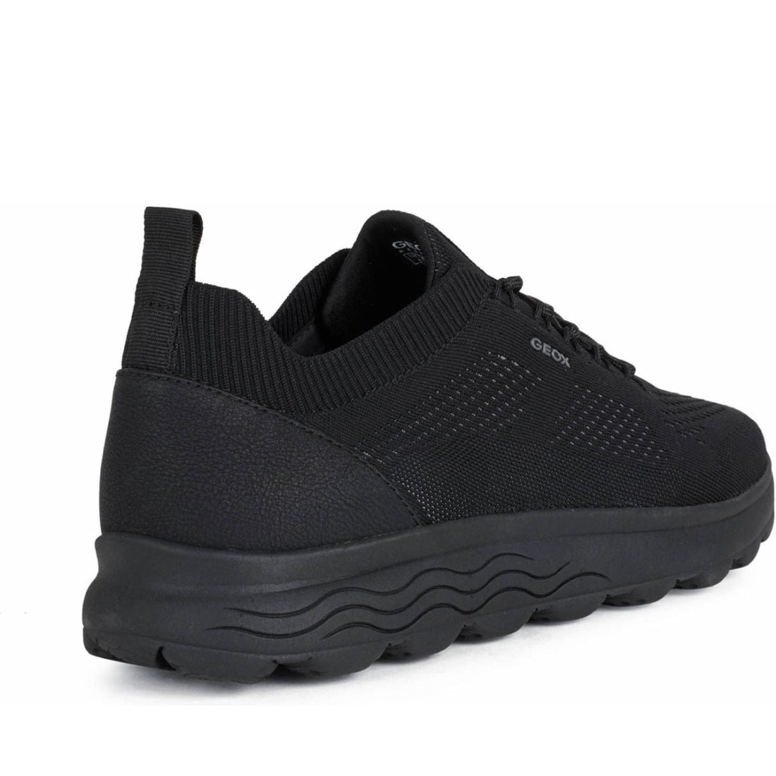 Geox mens black spherica sport shoes | Vilbury London