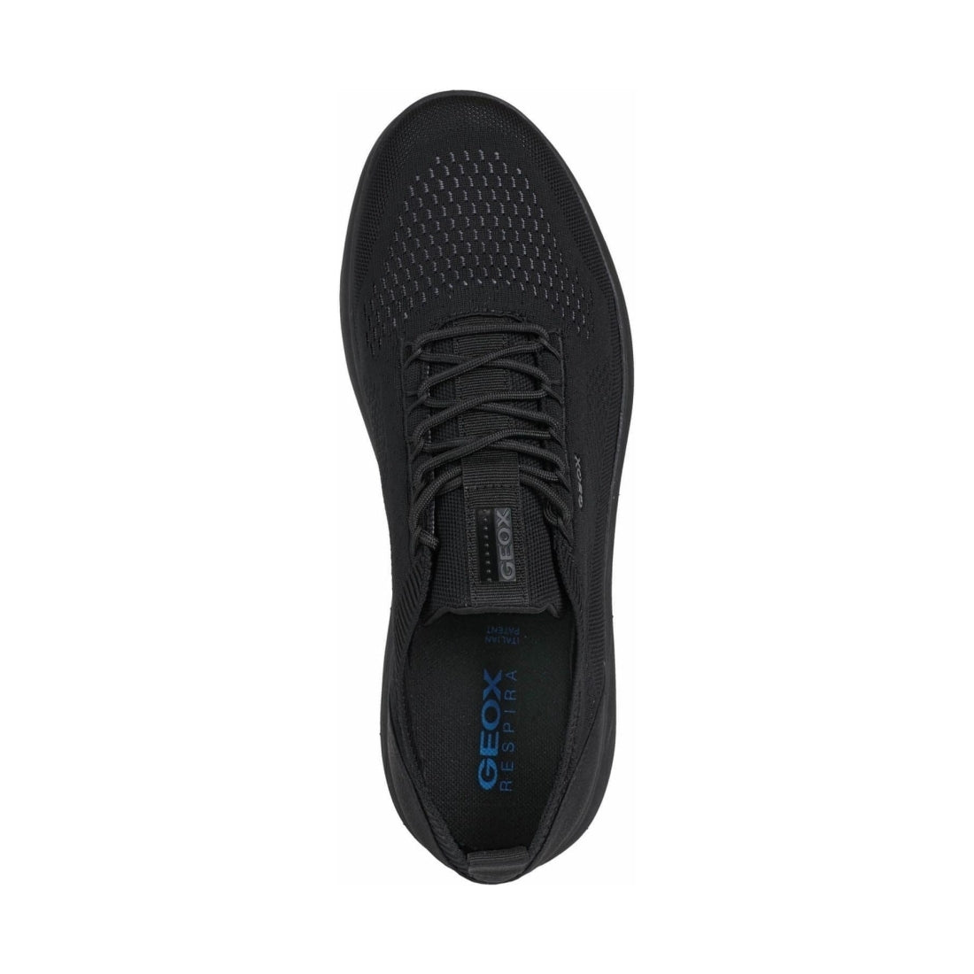 Geox mens black spherica sport shoes | Vilbury London