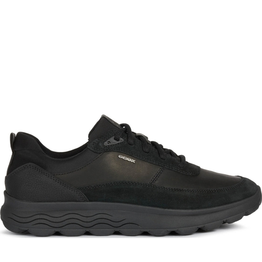 Geox mens Black spherica sport shoe | Vilbury London